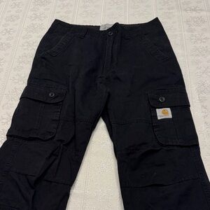 Carhartt Mens Black Cargo Pants size L